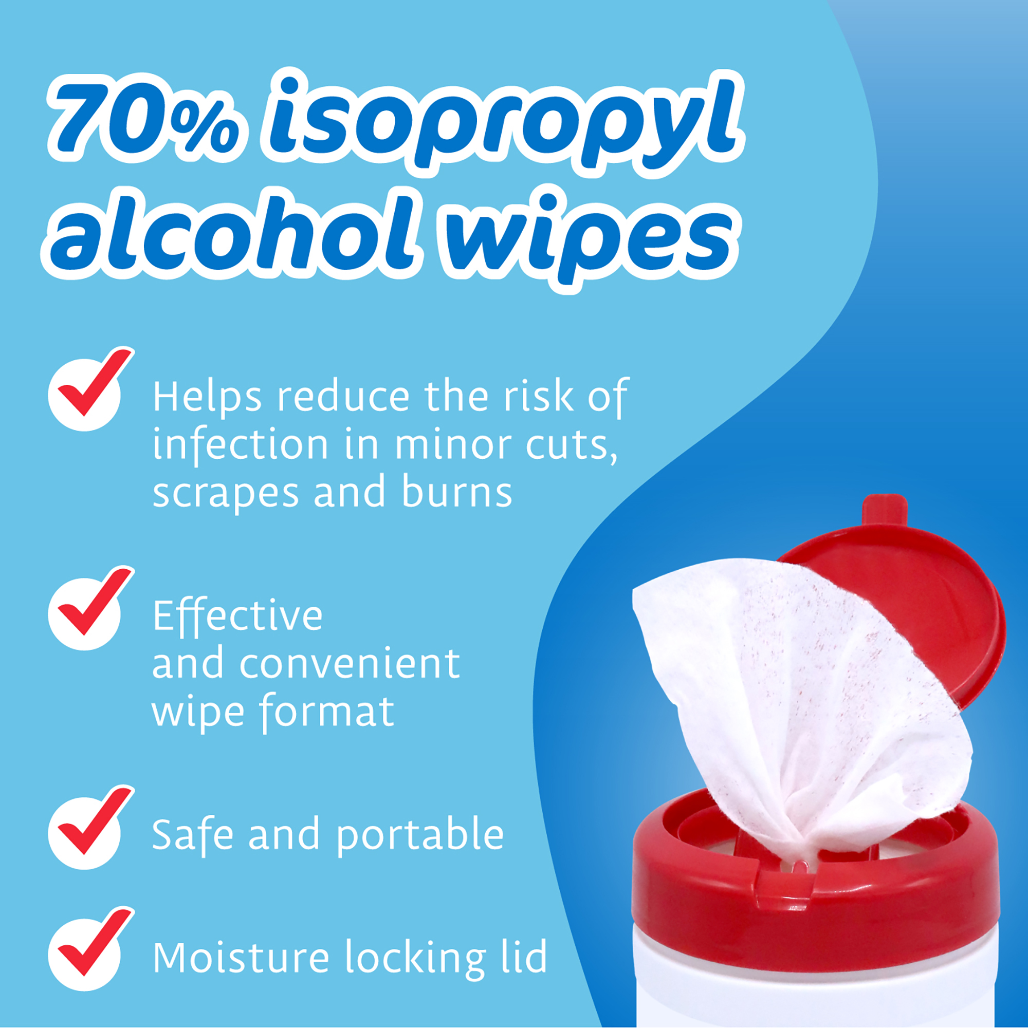 70% Isopropyl Alcohol Wipes - Image 5